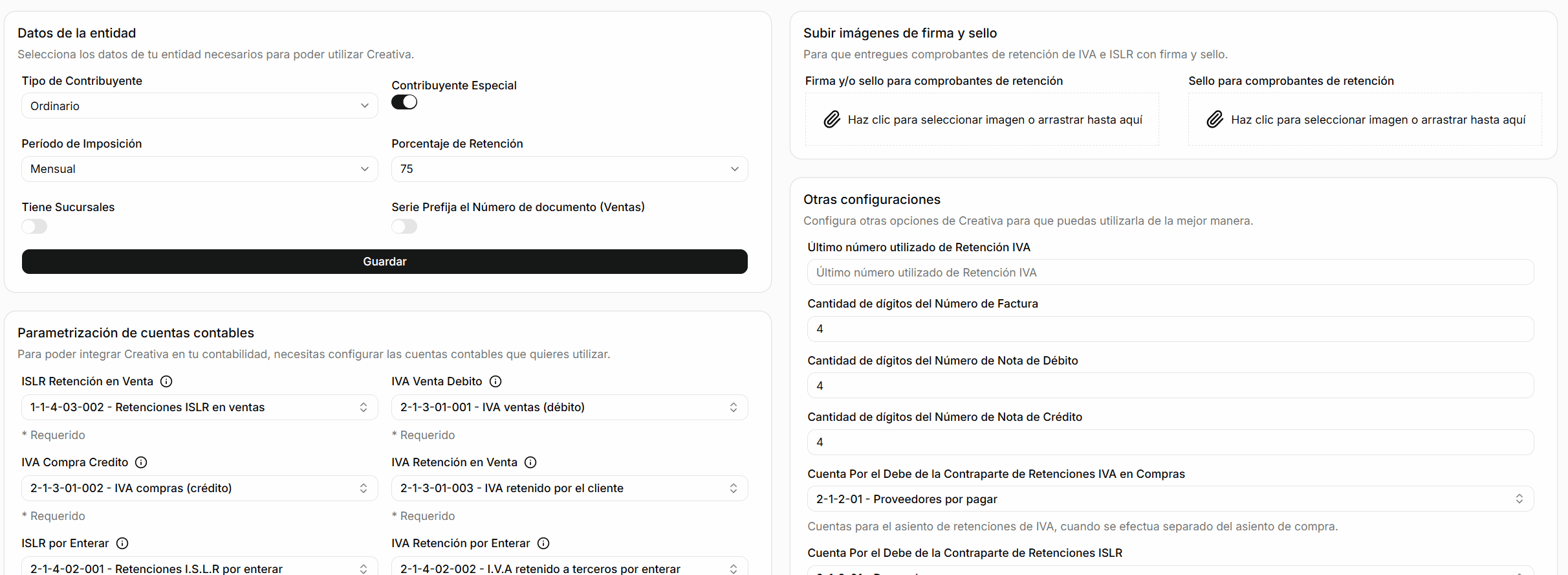Configuración Inicial del Módulo Creativa — imagen 3