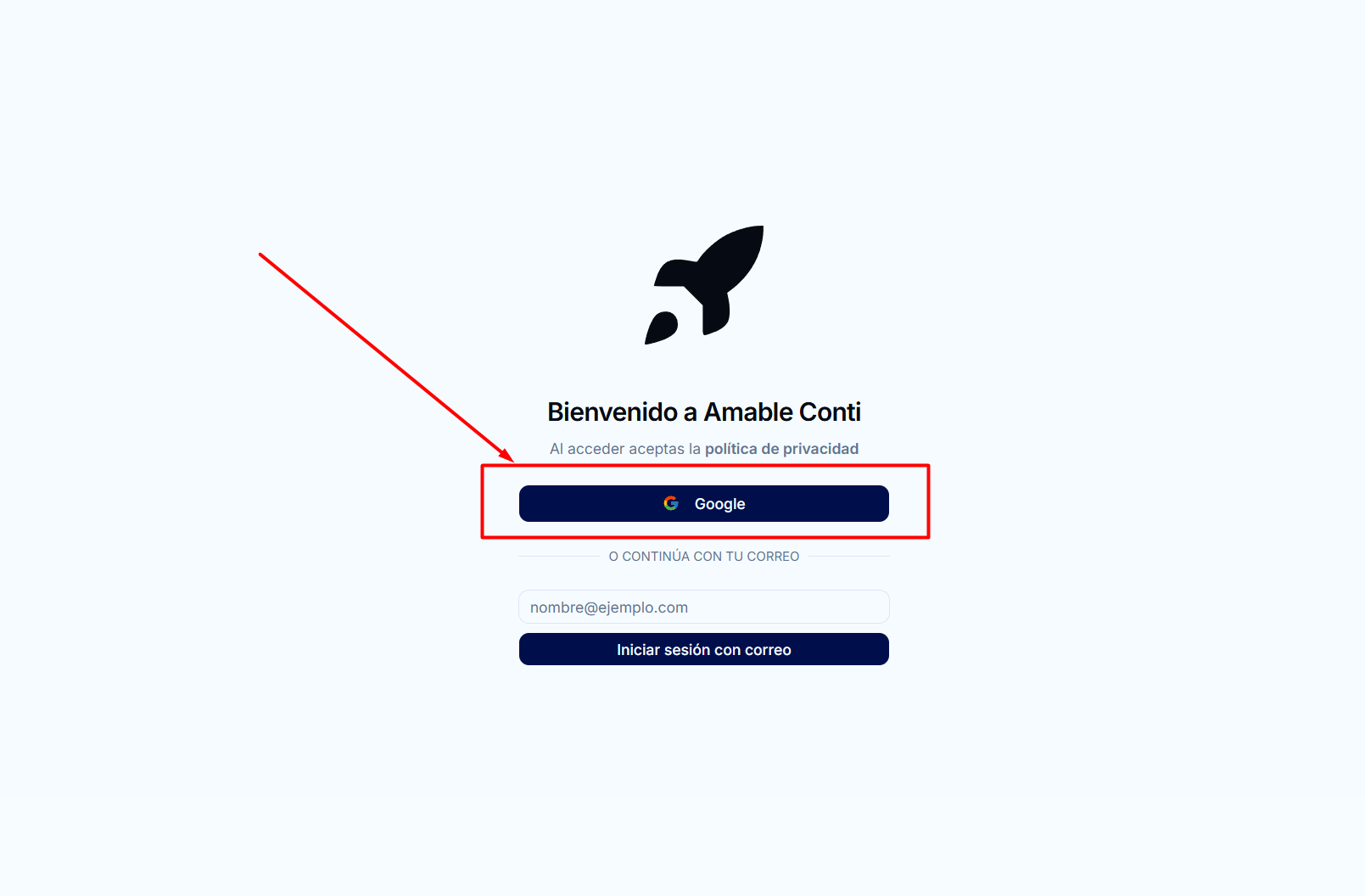 Guía de Inicio: Cómo acceder a Amable Conti — imagen 2