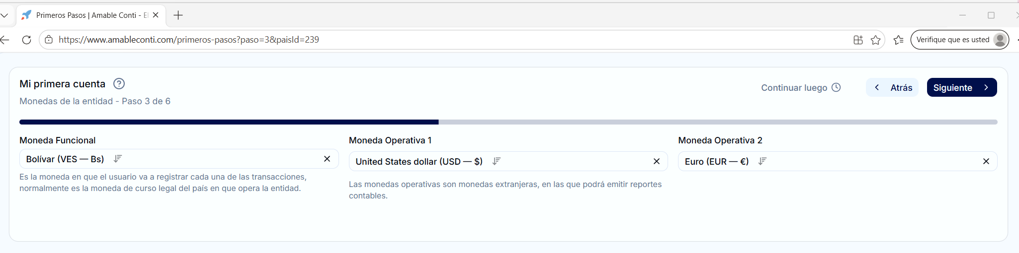 ¿Cómo crear una entidad (empresa) en Amable Conti? — imagen 3